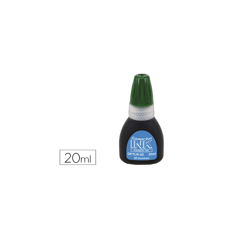 TINTA X'STAMPER QUIX PARA SELLOS VERDE BOTE DE 20 ML