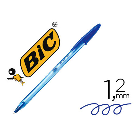 BOLIGRAFO BIC CRISTAL SOFT AZUL PUNTA DE 1,2 MM