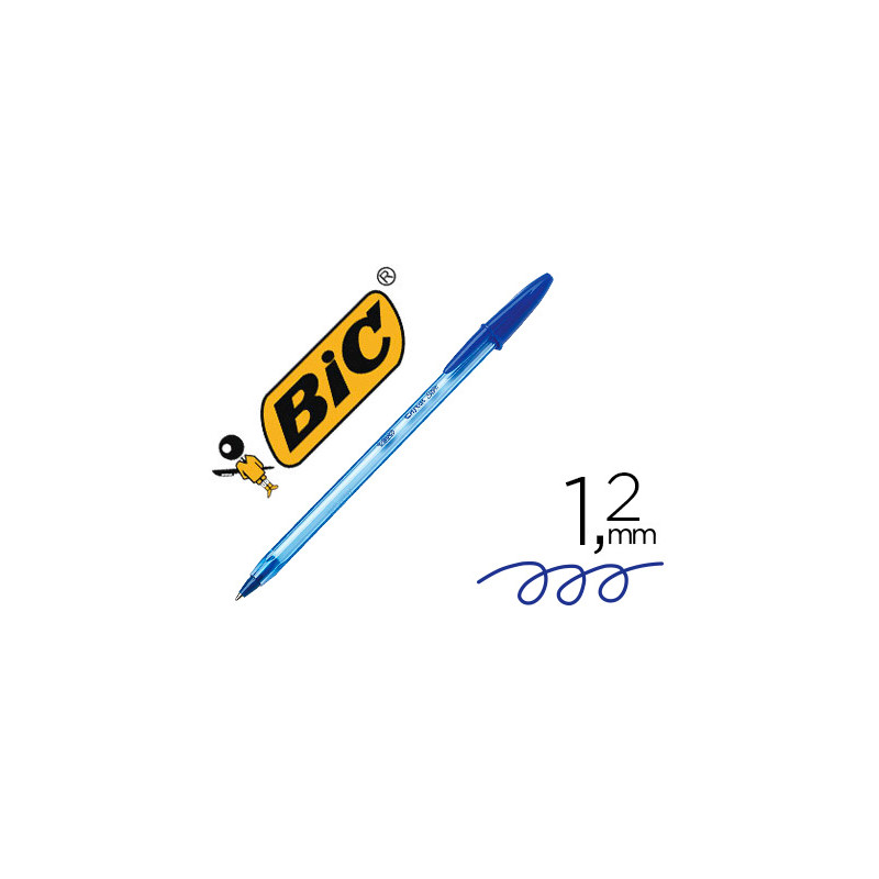 BOLIGRAFO BIC CRISTAL SOFT AZUL PUNTA DE 1,2 MM