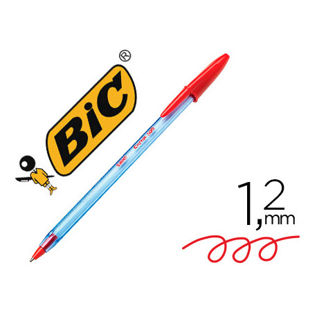 BOLIGRAFO BIC CRISTAL SOFT ROJO PUNTA DE 1,2 MM