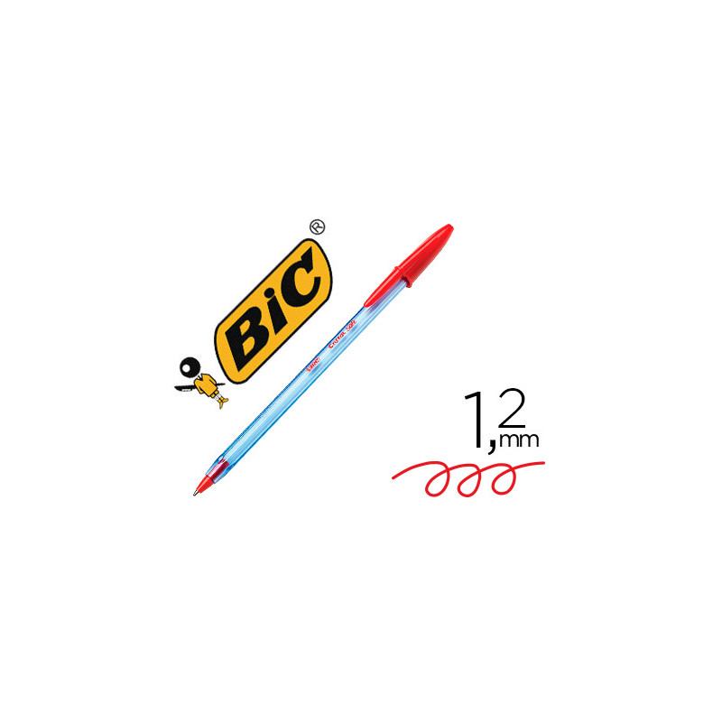 BOLIGRAFO BIC CRISTAL SOFT ROJO PUNTA DE 1,2 MM