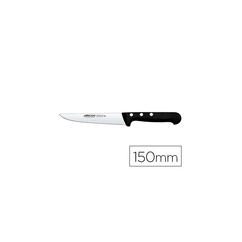 CUCHILLO COCINA ARCOS UNIVERSAL HOJA DE ACERO INOXIDABLE 150 MM