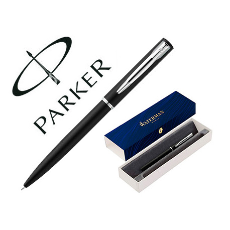 BOLIGRAFO WATERMAN ALLURE LACA NEGRA EN ESTUCHE DE REGALO