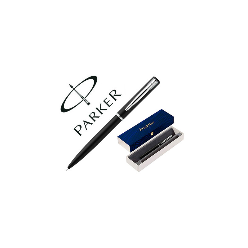 BOLIGRAFO WATERMAN ALLURE LACA NEGRA EN ESTUCHE DE REGALO