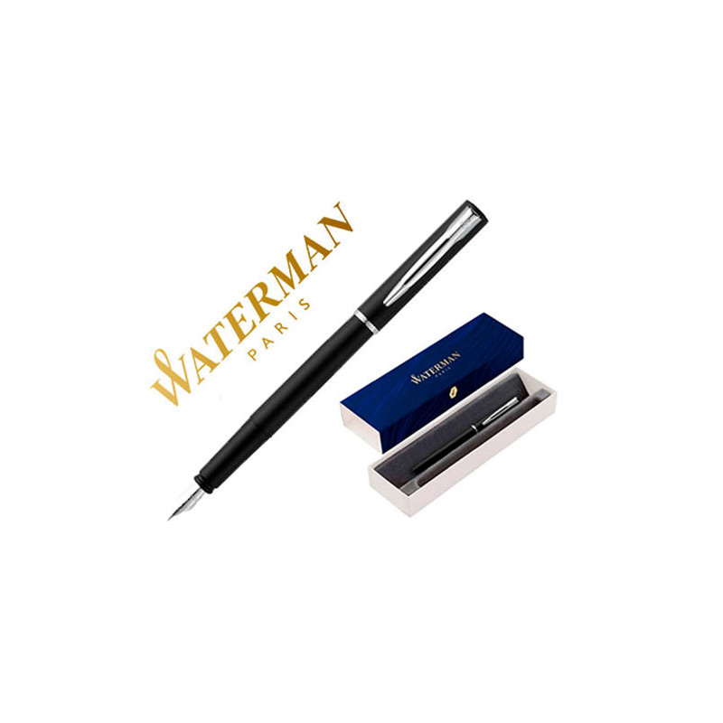 PLUMA WATERMAN ALLURE LACA NEGRA EN ESTUCHE DE REGALO