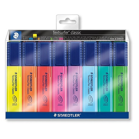 ROTULADOR STAEDTLER TEXTSURFER 364 FLUORESCENTE BOLSA DE 6 UNIDADES COLORES SURTIDOS + 2 REGALO