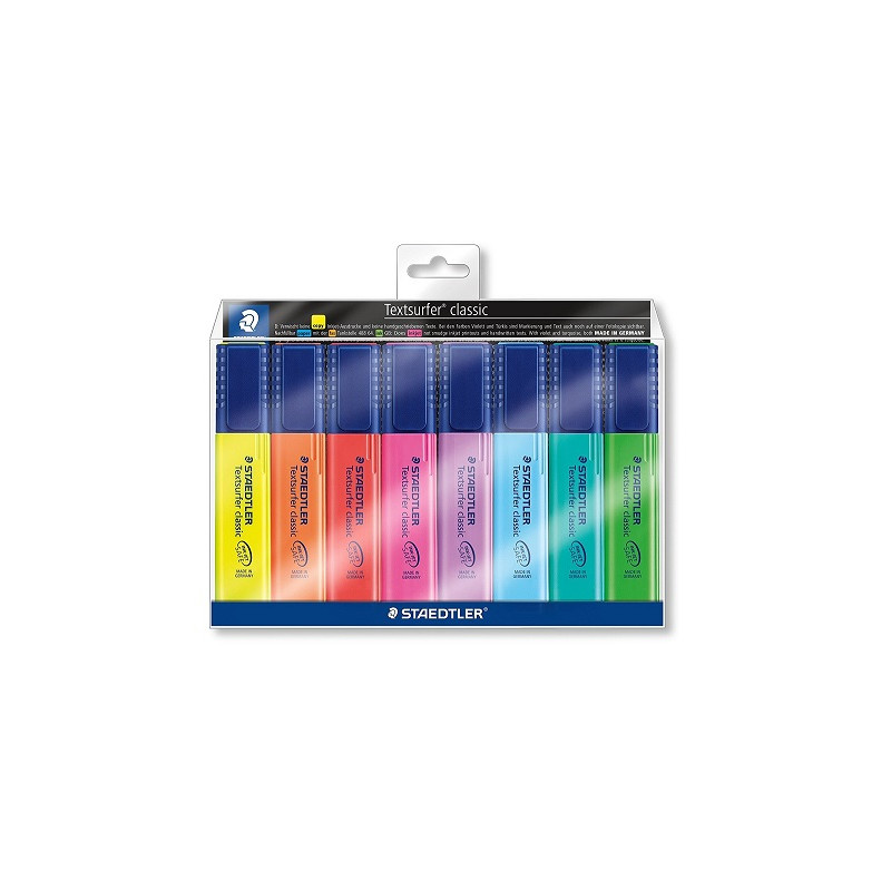 ROTULADOR STAEDTLER TEXTSURFER 364 FLUORESCENTE BOLSA DE 6 UNIDADES COLORES SURTIDOS + 2 REGALO