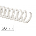 ESPIRAL PLASTICO Q-CONNECT TRANSPARENTE 32 5:1 20MM 2MM CAJA DE 100 UNIDADES