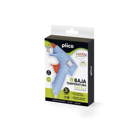 PISTOLA TERMOFUSIBLE PLICO 25W BAJA TEMPERATURA