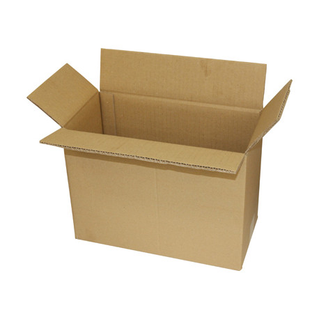 CAJA PARA EMBALAR Q-CONNECT AMERICANA ULTRARRESISTENTE CARTON RECICLADO CANAL DOBLE 7MM COLOR KRAFT 