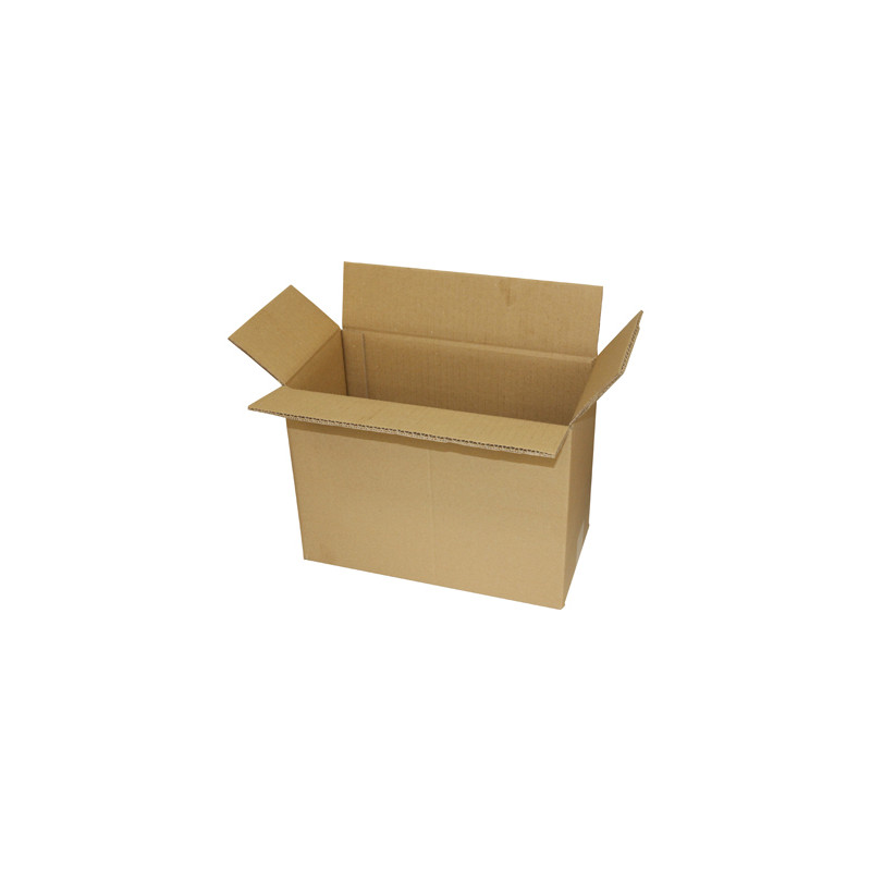 CAJA PARA EMBALAR Q-CONNECT AMERICANA ULTRARRESISTENTE CARTON RECICLADO CANAL DOBLE 7MM COLOR KRAFT 