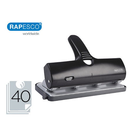 TALADRADOR RAPESCO ALU 40 NEGRO 4 TALADROS CAPACIDAD 40 HOJAS