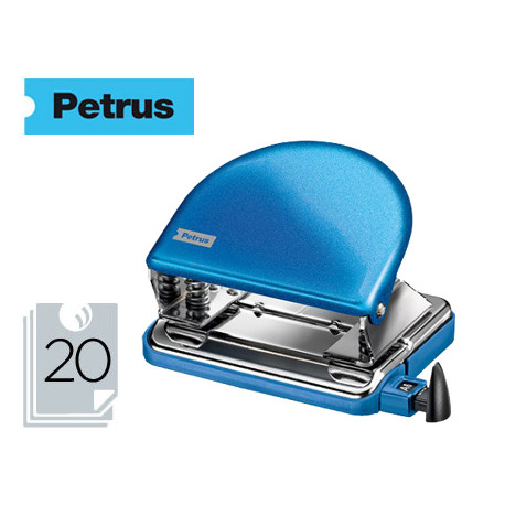 TALADRADOR PETRUS 52 WOW AZUL METALIZADO CAPACIDAD 20 HOJAS EN BLISTER