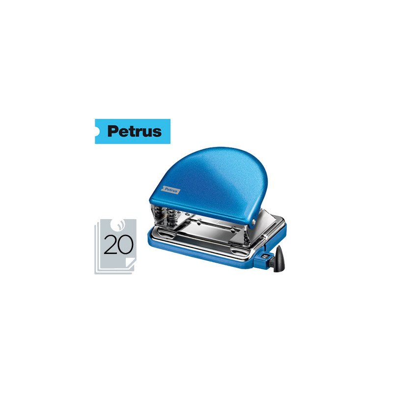 TALADRADOR PETRUS 52 WOW AZUL METALIZADO CAPACIDAD 20 HOJAS EN BLISTER