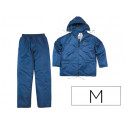 CONJUNTO DE LLUVIA DELTAPLUS 400 POLIESTER/PVC AZUL MARINO TALLA M