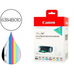 INK-JET CLI-42 CANON PIXMA PRO-100 / 100S MULTIPACK 8 COLORES BK /GY / LGY / C / M / Y / PC / PM 13 