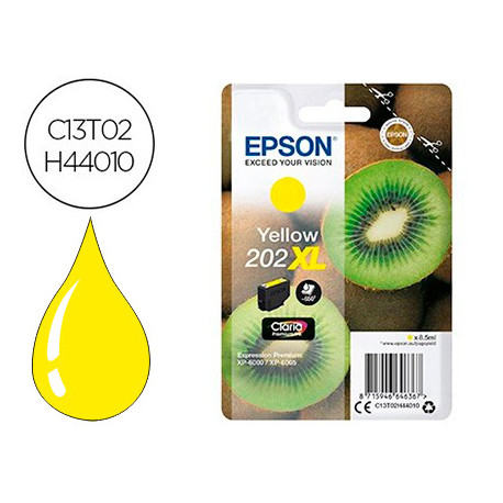 INK-JET EPSON 202 XL XP-6000 / XP-6005 / XP-6100 / XP-6105 AMARILLO 650 PAG