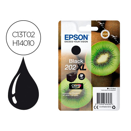 INK-JET EPSON 202 XL XP-6000 / XP-6005 / XP-6100 / XP-6105 PHOTO NEGRO 800 PAG