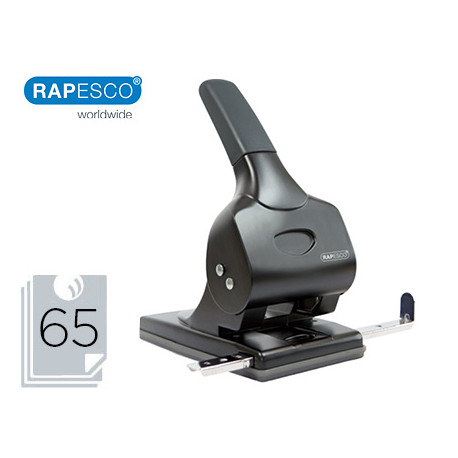 TALADRADOR RAPESCO ALU 65 NEGRO 2 TALADROS GRAN CAPACIDAD 65 HOJAS