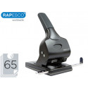 TALADRADOR RAPESCO ALU 65 NEGRO 2 TALADROS GRAN CAPACIDAD 65 HOJAS