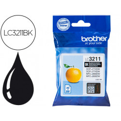 INK-JET BROTHER LC3211BK DCP-J572 / DCP-J772 / DCP-J774 / MFC-J890 / MFC-J895 NEGRO 200 PAG