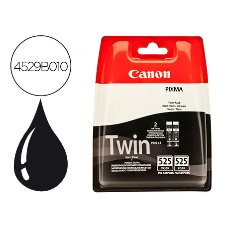 INK-JET CANON PGI 525 PIXMA IP4950 / IX6550 / MG5350 / MG6150 / MG8150 / MX715 / MX885 / MX892 NEGRO