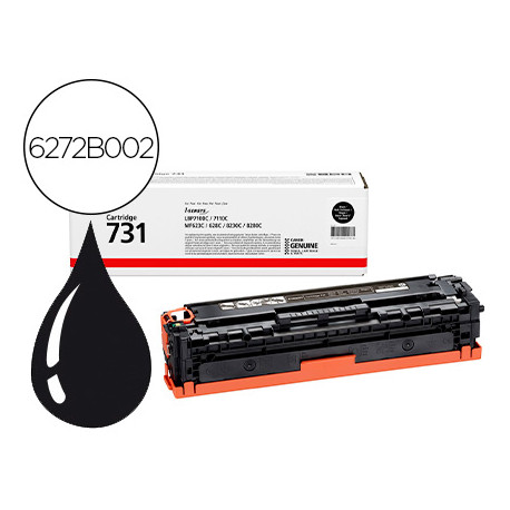 TONER CANON 731 BK I-SENSYS LBP7100CN / LBP7110CW / MF623CN / MF628CW / MF8230CN / MF8280CW NEGRO 15