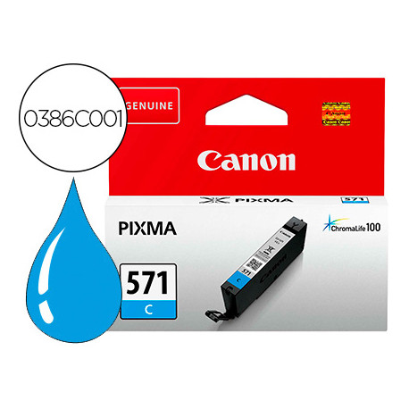 INK-JET CANON CLI 571 PIXMA TS5051 / TS6050 / TS8051 / TS9050 / CIAN 173 PAGINAS