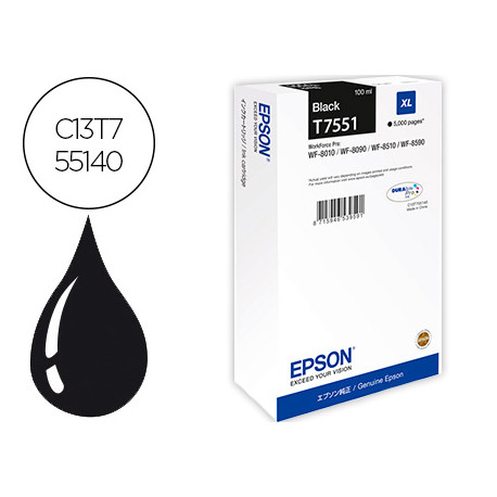 INK-JET EPSON T551 WORKFORCE PRO WF-8010 / WF-8090 / WF-8090 D3TWC / WF-8510 / WF-8590 / WF-8590 NEG