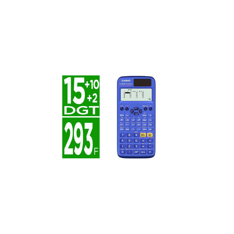 CALCULADORA CASIO FX-85SP CW IBERIA SOLAR CIENTIFICA +300 FUNCIONES 9 MEMORIAS 15+10+2 DIGITOS 16 MB