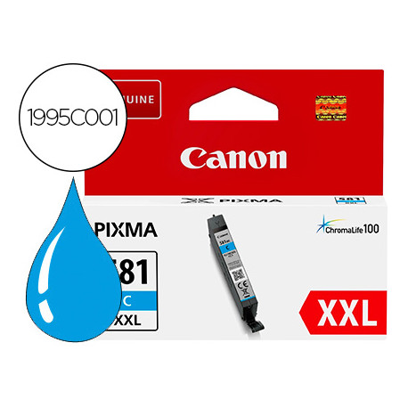 INK-JET CANON 581 XXL TS9550 / TS705 CIAN 830 PAGINAS