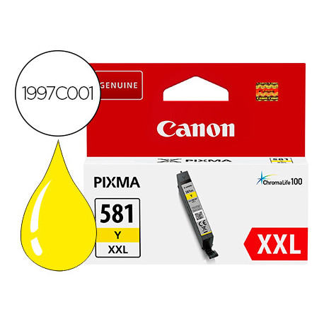 INK-JET CANON 581 XXL TS9550 / TS705 AMARILLO 830 PAGINAS