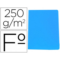 SUBCARPETA CARTULINA GIO SIMPLE INTENSO FOLIO AZUL 250G/M2