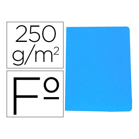 SUBCARPETA CARTULINA GIO SIMPLE INTENSO FOLIO AZUL 250G/M2