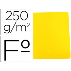 SUBCARPETA CARTULINA GIO SIMPLE INTENSO FOLIO AMARILLO 250G/M2