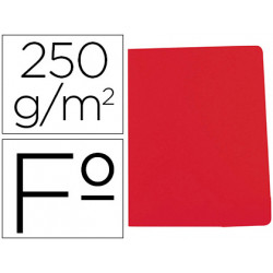 SUBCARPETA CARTULINA GIO SIMPLE INTENSO FOLIO ROJO 250G/M2