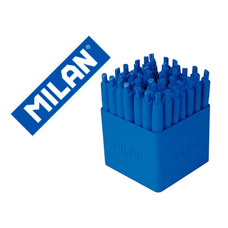 BOLIGRAFO MILAN P1 EXPOSITOR RETRACTIL 1 MM TOUCH MINI AZUL EXPOSITOR DE 40 UNIDADES