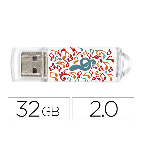 MEMORIA USB TECHONETECH FLASH DRIVE 32 GB 2.0 MUSIC DREAM