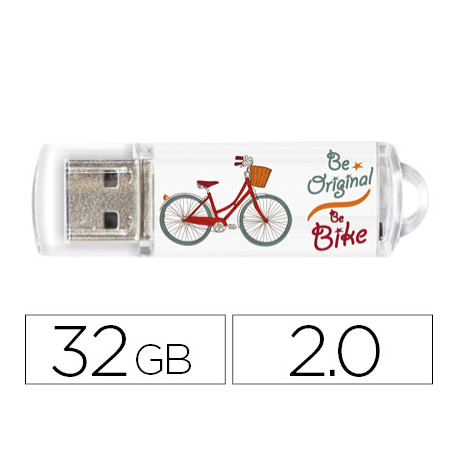 MEMORIA USB TECHONETECH FLASH DRIVE 32 GB 2.0 BE BIKE