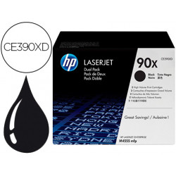 TONER HP LASERJET 90X ENTERPRISE M4555MFP NEGRO PACK DE 2 UNIDADES 24000 PAGINAS