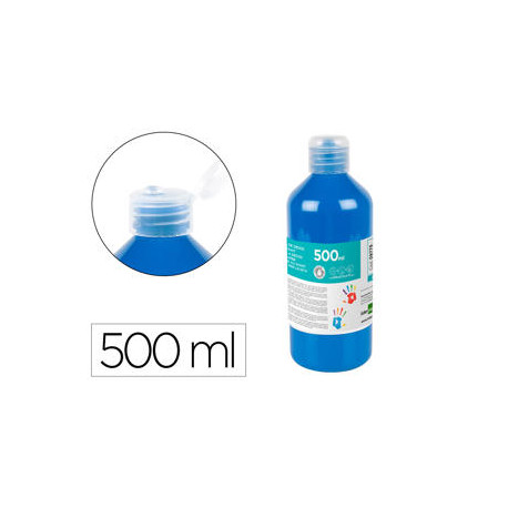 PINTURA DEDOS LIDERPAPEL BOTELLA DE 500 ML AZUL