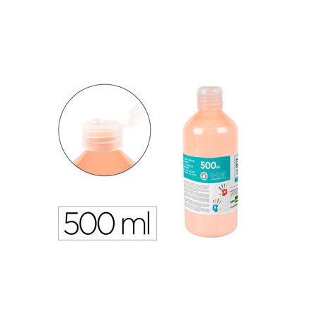 PINTURA DEDOS LIDERPAPEL BOTELLA DE 500 ML CARNE