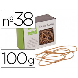 GOMILLAS ELASTICAS Q-CONNECT 100 GR 150X3 MM NUMERO 38