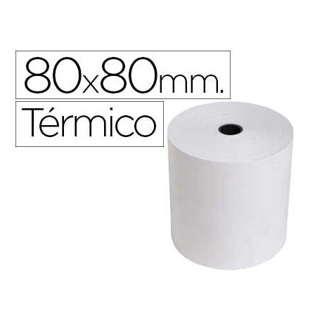 ROLLO SUMADORA EXACOMPTA TERMICO 80 MM X 70 MM 55 G/M2 SIN BISFENOL A