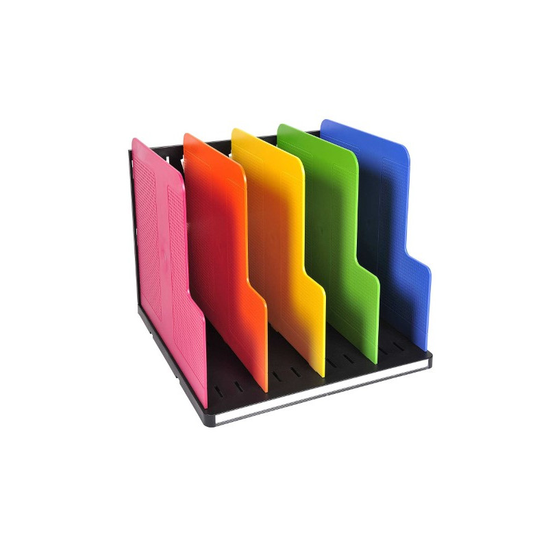 ORGANIZADOR DE ARMARIO EXACOMPTA MODULOTOP NEGRO MULTICOLOR VERTICAL 5 COMPARTIMENTOS 300X288X255 MM