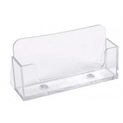 PORTATARJETAS DE VISITA EXACOMPTA METACRILATO CRISTAL 34X102X47 MM