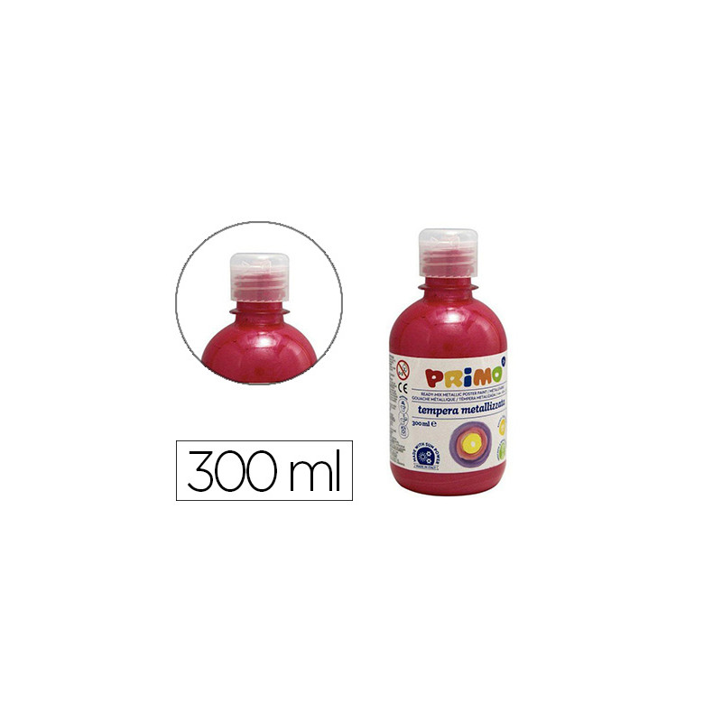 TEMPERA LIQUIDA PRIMO ESCOLAR 300 ML ROJO METALIZADO