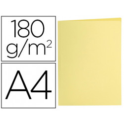 SUBCARPETA LIDERPAPEL A4 AMARILLO PASTEL 180G/M2