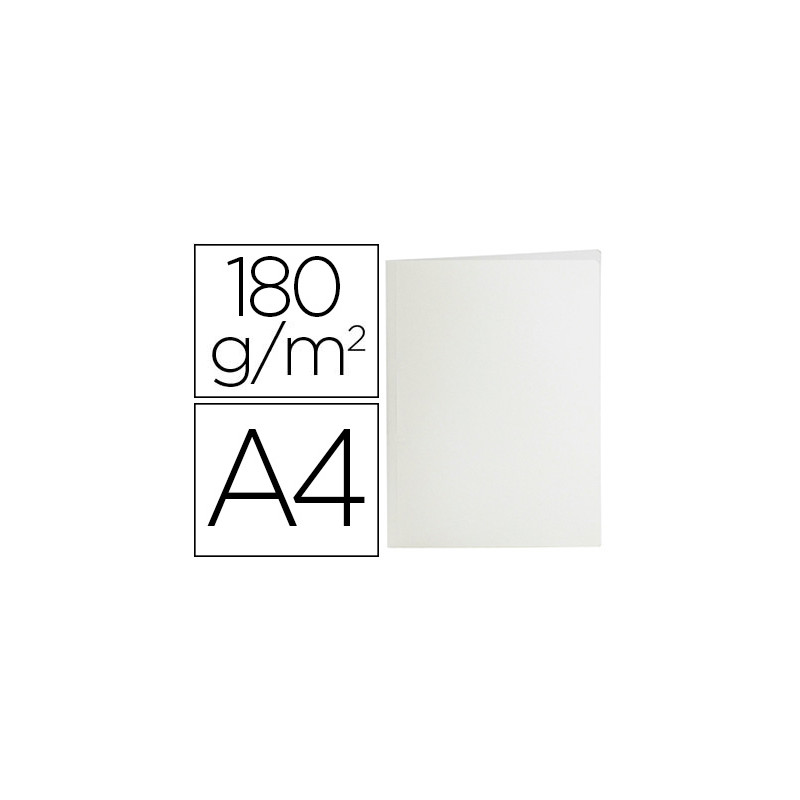 SUBCARPETA LIDERPAPEL A4 BLANCO 180G/M2