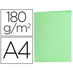 SUBCARPETA LIDERPAPEL A4 VERDE PASTEL 180G/M2